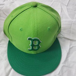 GREEN RED SOX HAT
